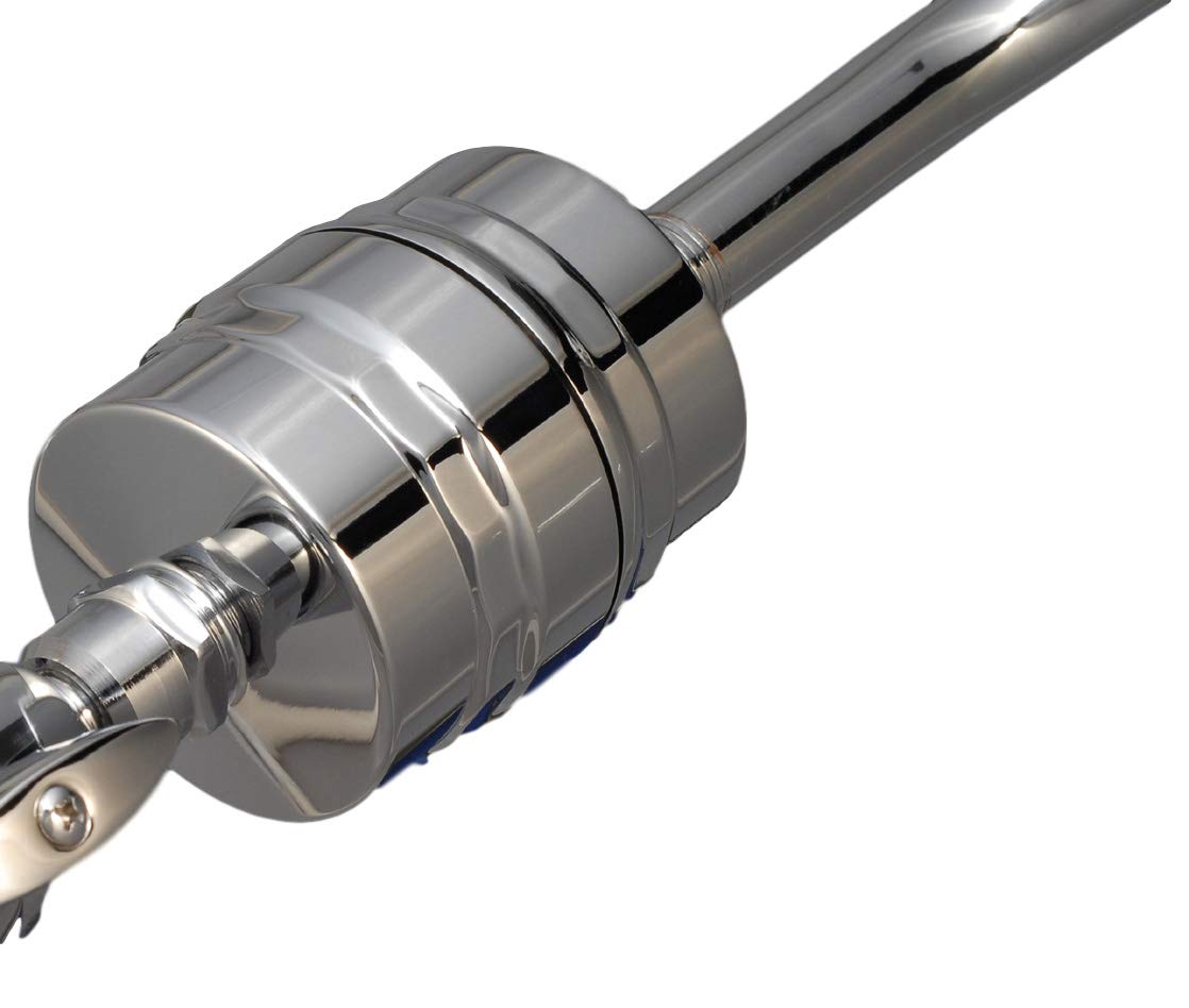 High Output Brass Universal Shower Filter - Chrome