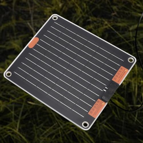 Cargador de batería de panel solar Uhngw de 30W con dos puertos USB y celdas monocristalinas 8