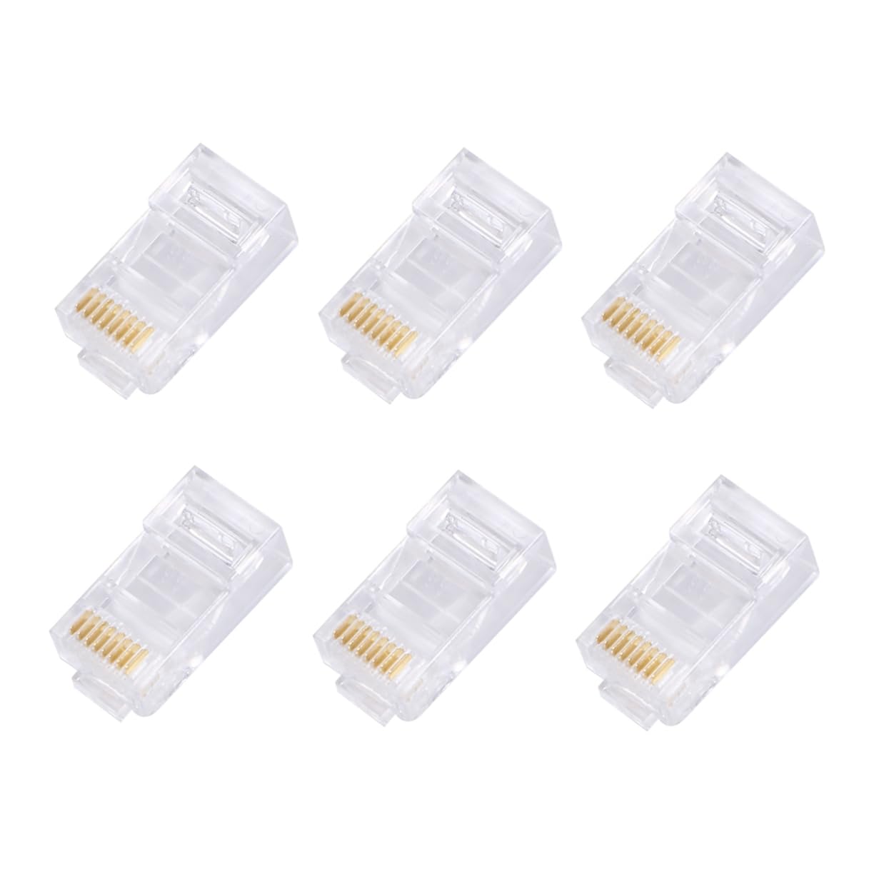 1000pcs Core Pin Cob Network Connector Modular Plug Electrical Connectors