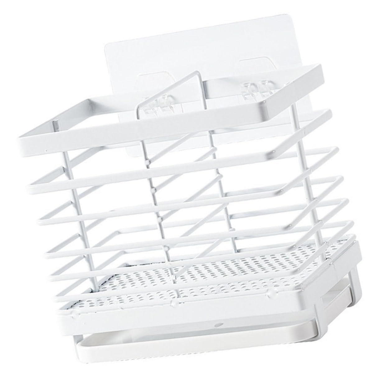 Hemobllo Support Mural pour Baguettes Multifonction sans Perçage Organisateur de Rangement pour Cuisine Étagère à Ustensiles Pratique et Adapté Aux Accessoires