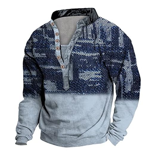 1/4 Zip Long Sleeve Base Layer Pullover Running Active Shirts for Men Sports Top for Warmup Training Workout Golf Shirt Men T Shirts Sales Clearance Mens Golf Polo Shirts Blouse, E, 3XL