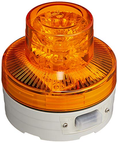 日動工業 NU-AY 電池式LED回転灯 ニコUFO 常時点灯タイプ 黄 12080 高さ:75,径:76