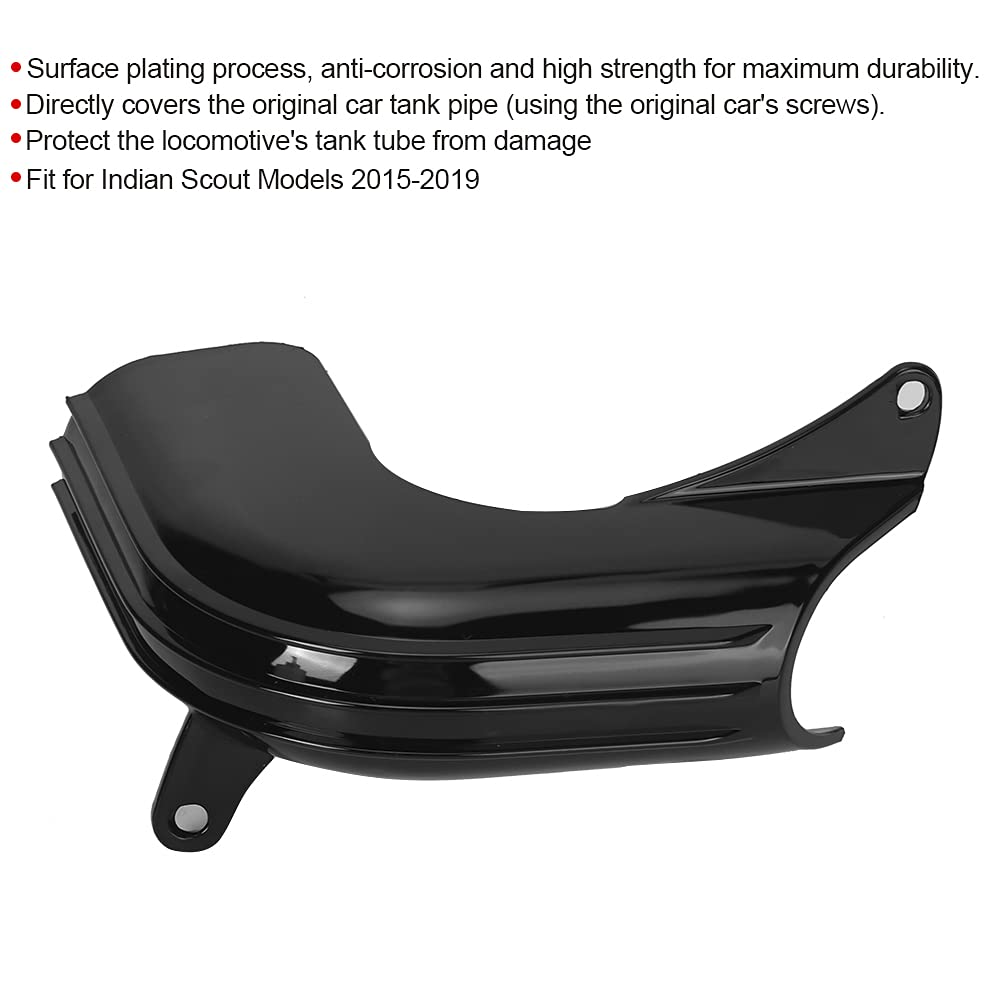 Dekoracyjna nakładka na wąż płynu chłodzącego do modeli Indian Scout SELECTIONS 2015–2019, czarna osłona węża płynu chłodzącego ABS, akcesoria stylizacyjne wnęki silnika