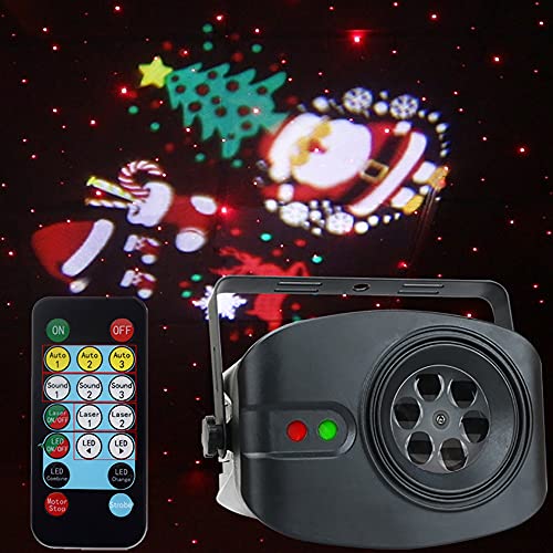 Christmas Starry Sky Lights,Rotating Sound-Activated Stage Lights,Pattern Projection Lights,Wide Coverage,Suitable for Bedrooms,Stages,Holiday Parties,Starry-Sky