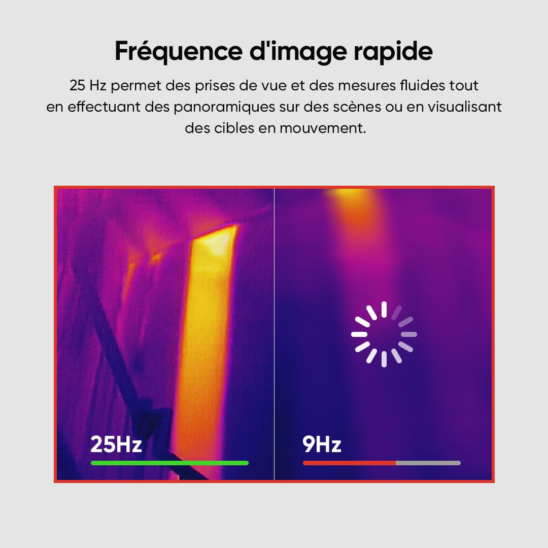 HIKMICRO B10S Caméra thermique 256 x 192 Résolution IR avec caméra visuelle 2MP, Caméra d'imagerie thermique pour l'inspection des maisons, 25 Hz, LCD 3.2" 640 × 480 Résolution, IP54, -20°C~550°C