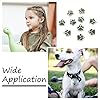 Magibeads 10Pcs Animal Cat Dog Paw Charms with Glitter Powder Alloy Enamel Puppy Footprint Charms Paw Prints Pendants for Jewelry Making Sea Green 17.7x16.6mm #3