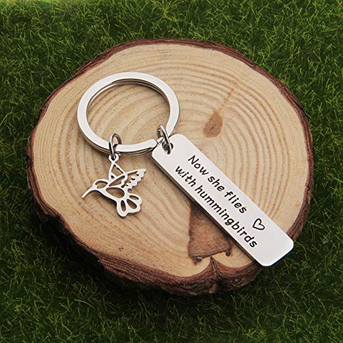 ENSIANTH Now She Flies with Hummingbirds Brcelet Hummingbird Memorial Jewelry Sympathy Gift for Her4