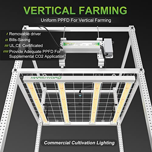 Mars Hydro 2023 Upgraded Fc-E3000 300Watt Led Grow Light 3X3Ft Uv Ir Full Spectrum Grow Light Bar With 1184Pcs Diodes, Dimmable & Detachable Grow Lampe For Veg Bloom Flower, Achieve 2.8 Umol/J #TOP5