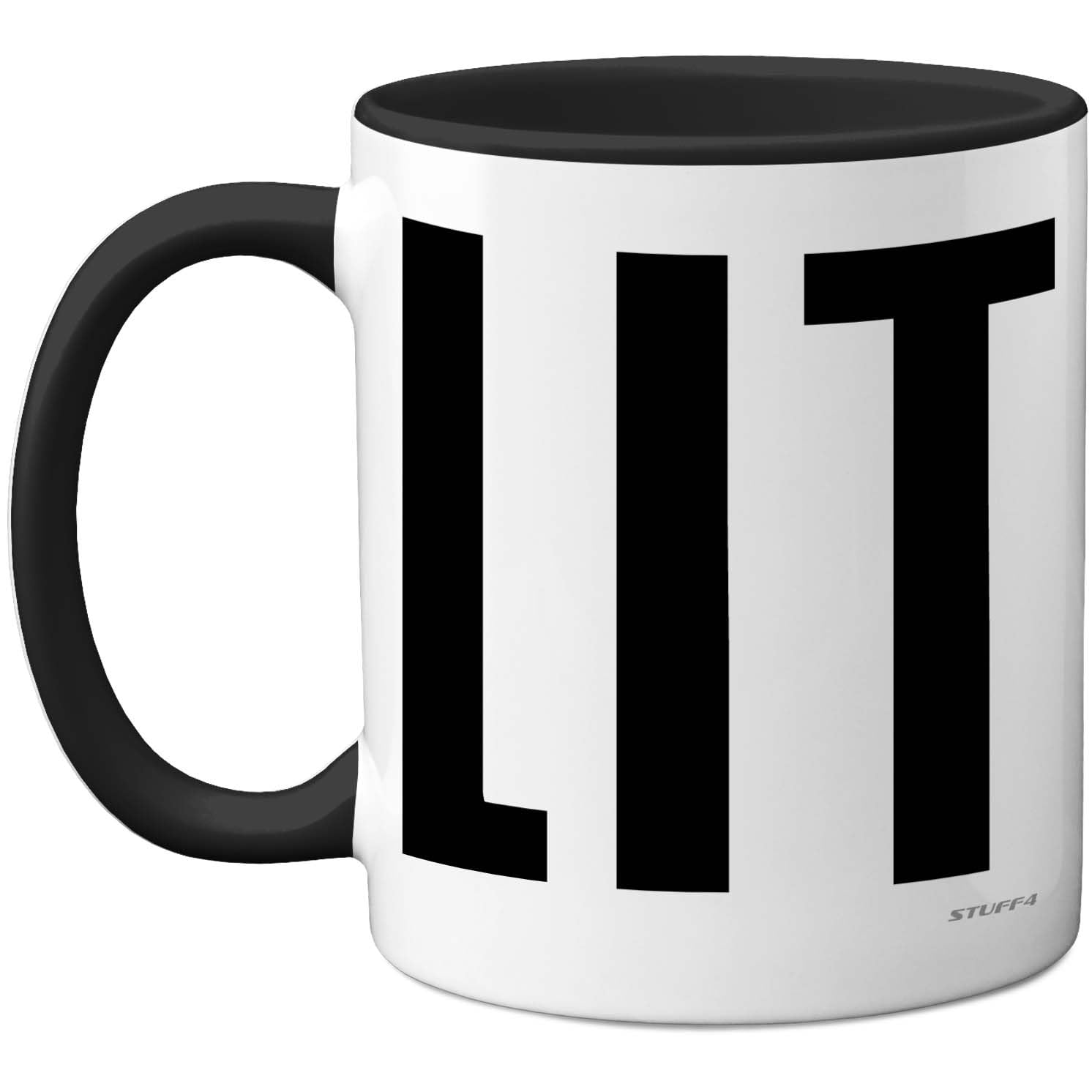 Stuff4 Rude Gifts - Black Cl*t Mug - Funny Gifts for Men Women from Friend Colleague, Swearing Birthday Presents, Fun Bday Presents, 11oz Black Handle Ceramic Dishwasher Safe Premium Mugs