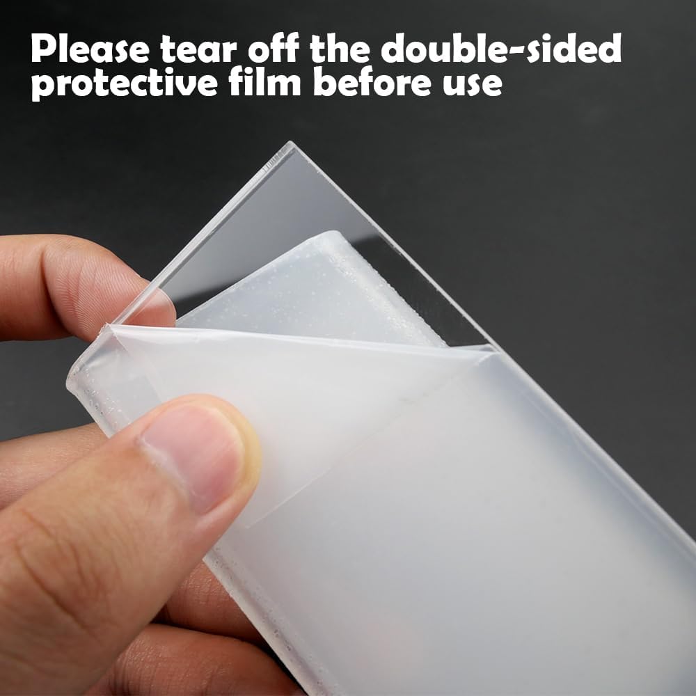 Porte-cartes De Visite JMIATRY - Lot De 4 - Acrylique Transparent - 8 Compartiments - Pour Bureau/entreprise