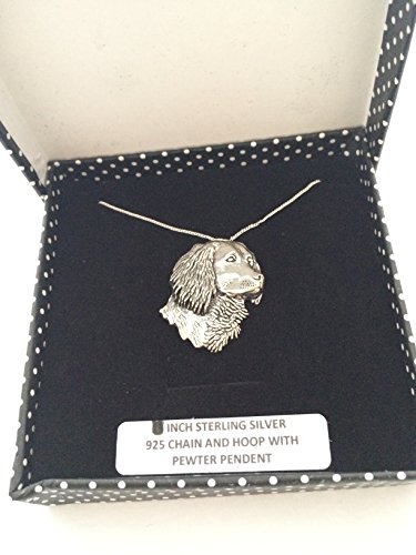 Pendentif épagneul argent 925 le cadeau idéal avec son écrin Prideindetails