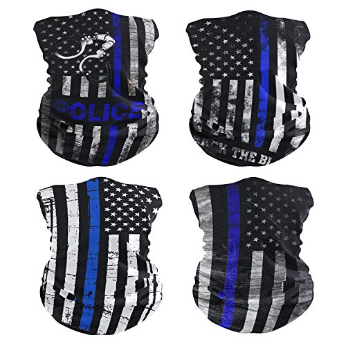 Image of 4Pcs Magic Headwear Neck Gaiter Tube Scarf Headbands Bandana Balaclava for Outdoor Running Cycling Skating Work Out