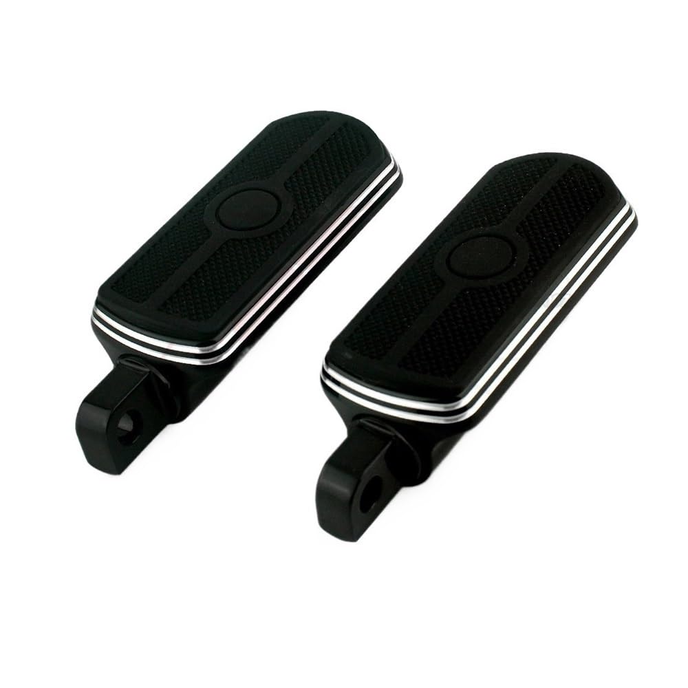 Pedales estriberas Motocicleta Reposapiés Universal para Motocicleta, 32mm, 1,25 ", Macho, Reposapiés Pedal Delantero Y Trasero Reposapiés De Goma para Iron XL 883 1200 Dyna