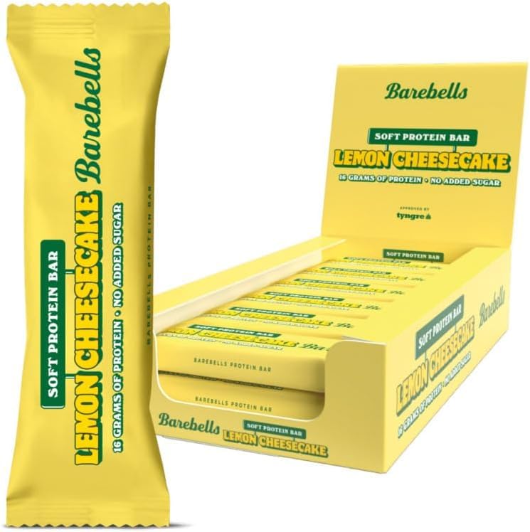 12x Barritas Lemon Cheesecake - Barebells - Barritas de Proteinas - caja de 12 unidades (12 x 55gr)