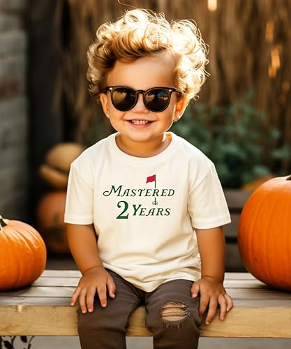 Olive Loves Apple Mastered 2 Years Birthday Shirt for Boys Golf Themed Second Birthday Tee for Kids4