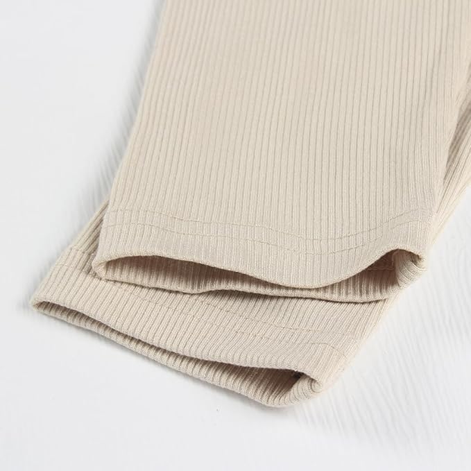 iGENJUN Long Sleeve Shirts for Women Ribbed Knit Tops Casual Basic Fitted Slim Cute Crop Tops Fall Outfits 2025 - Image 2