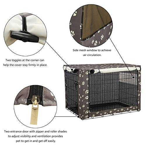 TUYUU Durable Dog Crate Cover, Dog Kennel Cover for Medium and Large Dogs, Universal Pet Cage Cover, Perfect Two… - Image 3