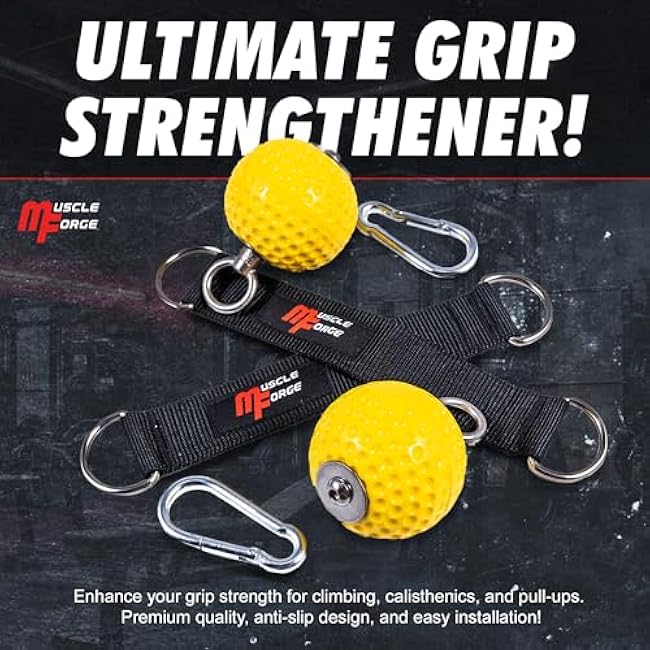 Training Grip Balls for Pull-Ups, Climbing, and Strength Training in the Gym or at Home