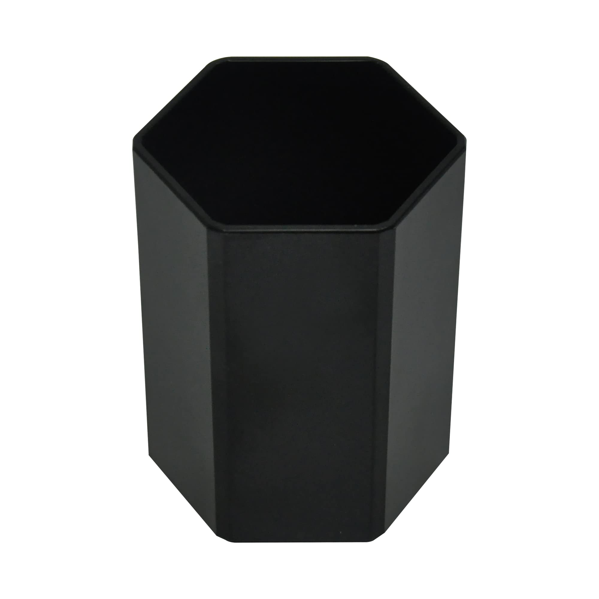 FISFSPH166BK Polygon Shape Pen Holder, Black