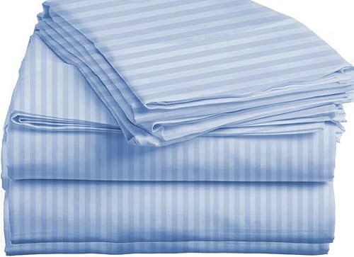 Miniatura 2 de RV King (72 x 80) - Juego de sábanas de satén 100% algodón egipcio, 800 hilos, suaves y duraderas, juego de 4 piezas de 15 pulgadas de profundidad,