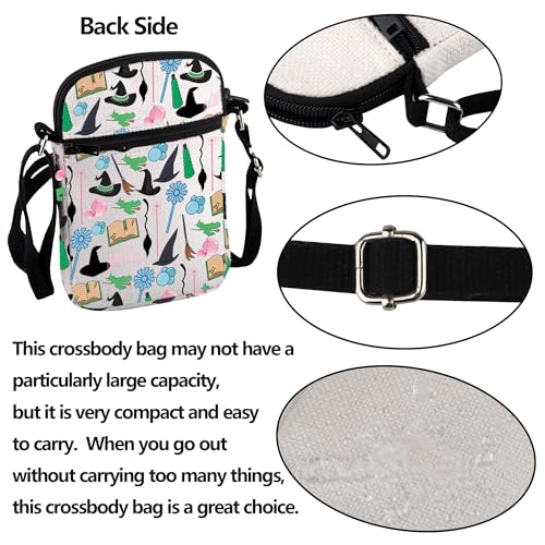 VAMSII Witch Inspired Crossbody Bag Shiz Universities Gift Shiz University Alumni Musical Shoulder Bag3