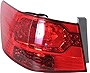 Evan-Fischer Tail Light Assembly Compatible with 2010-2013 Kia Forte Outer Sedan Driver Side
