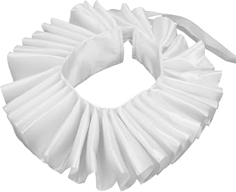 MYAYD Satin Lace Faux Renaissance Elizabethan Medieval Victorian Ruff Collar Fake Ruffle Collar Accessories