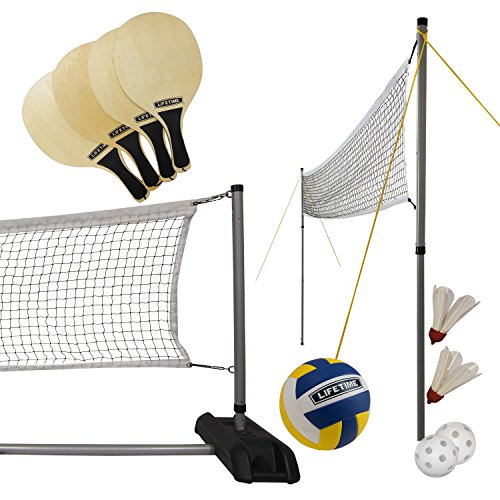 Lifetime 90541 Volleyball, Paddle Badminton, & Pickleball Set