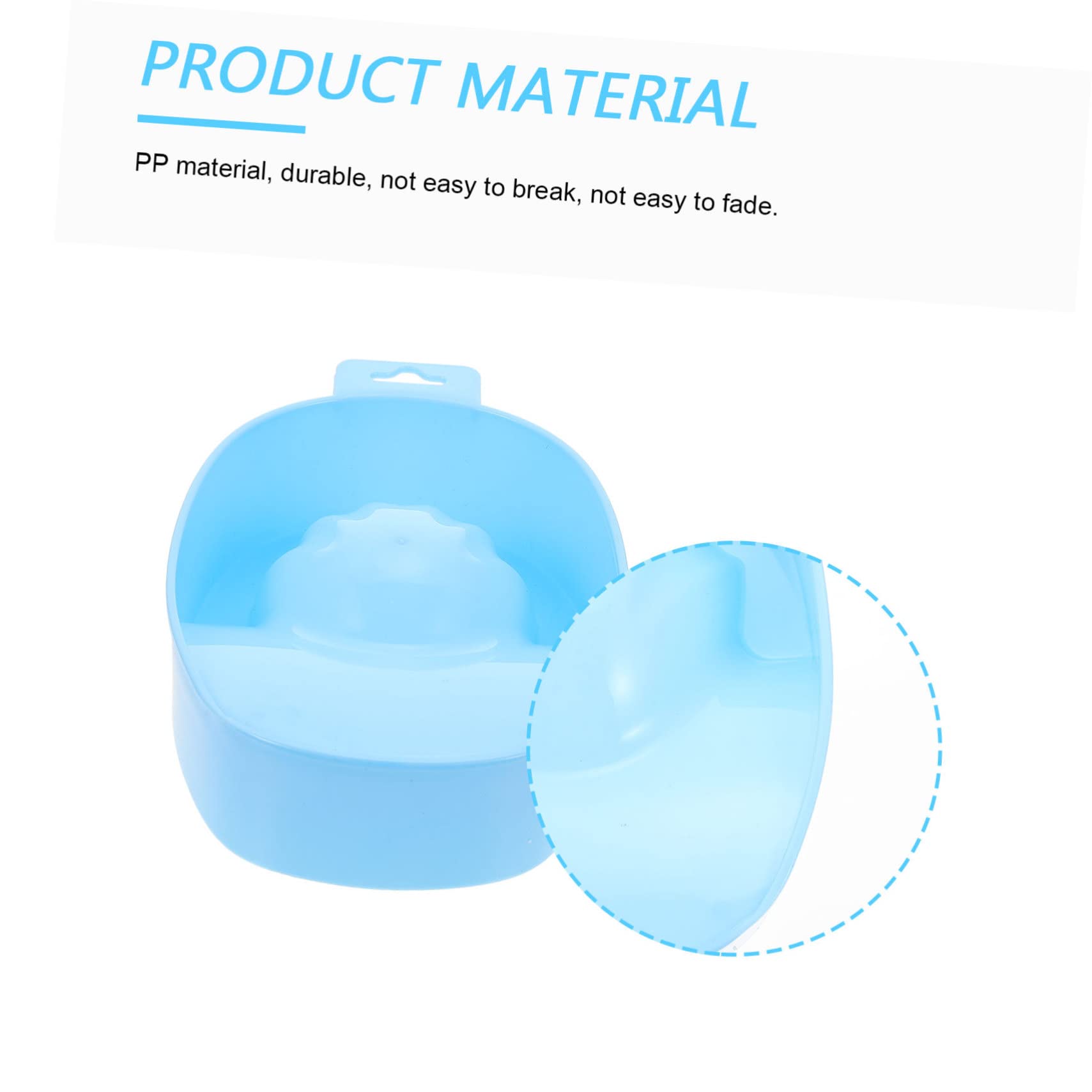 SOESFOUFU Deep Manicure Soaking Bowl Nail Soaking Bowl Set Dampen Dish for Hands Safe for Use