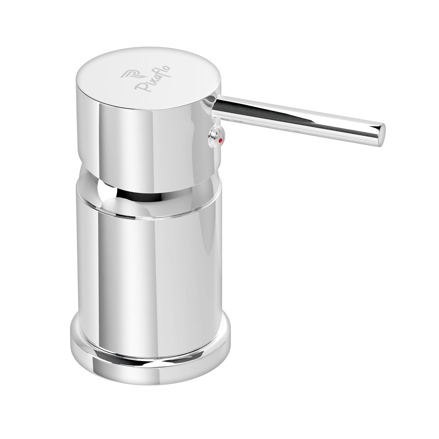 Pixaflo Florent Brass Single Lever Salon Mixer with Brass Connection Leg Outlet and 18 inches Long Braided Hoses Inlets (Chrome) (Deck Mounted) (B0D28NYH94) Amazon Price History, Amazon Price Tracker
