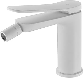 Comprar IMEX - Grifo Bidet | Grifo Monomando Bide para Baño | Grifo de Bidé con Mezclador de Agua Caliente y Fría | Griferia Bidet | Instalación Fácil | Serie Dinamarca | Color Blanco Mate