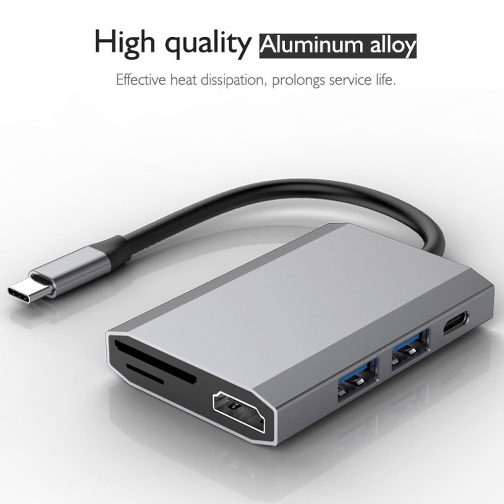 6 in 1 Hub USB Type-C Hub USB Multi Splitter Adapter 6 Porte Hub USB Expander Trasmissione ad alta velocità Plug and Play per PC Computer