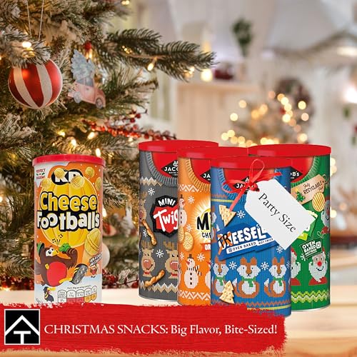 Crisps Multipack Cheese Snacks Tubes - Bulk Buy of 5 Original Cheddars Baked Crisps, Cheese Balls Mini Crackers for Christmas Party Mix, Birthday Hamper, Movie Nights or Lunch Box Snacks - Image 2