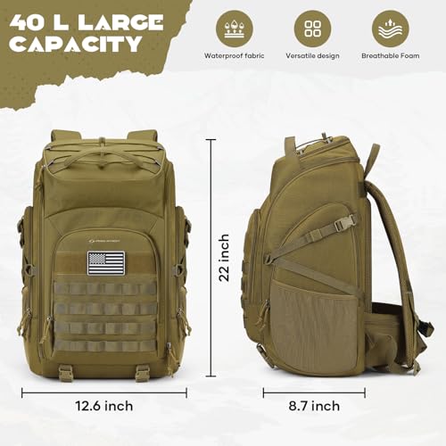 image for Maelstrom Tactical Backpack for Men, 40L Military Backpack,Water Resis