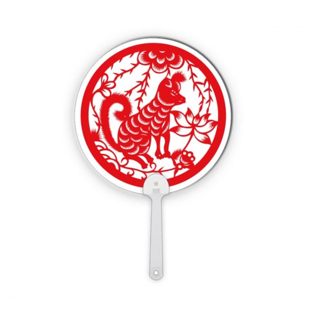 Papier découpé animal de Chine en plastique rond, cadeau idéal signe astro zodiaque