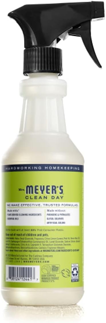 Mrs. Meyer's Clean Day Multi-Surface Cleaner Spray, Everyday Cleaning Solution for Countertops, Floors, Walls and More, Lemon Verbena, 16 fl oz - Pack of 3 Spray Bottles: Health & Personal Care