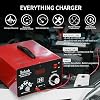 C20 Adjustable Battery Charger 12V 24V 36V 48V, 12A Pulses of High-Voltage Battery Desulfator Maintainer with Smart Chip for Lead-Acid LiFePO4 Lithium Batteries BLB-C20