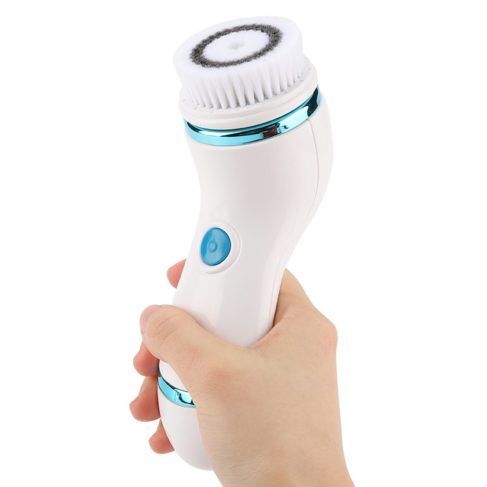3 in 1 Electric Facial Brush, Waterproof Skin Cleanser Face Scrubber