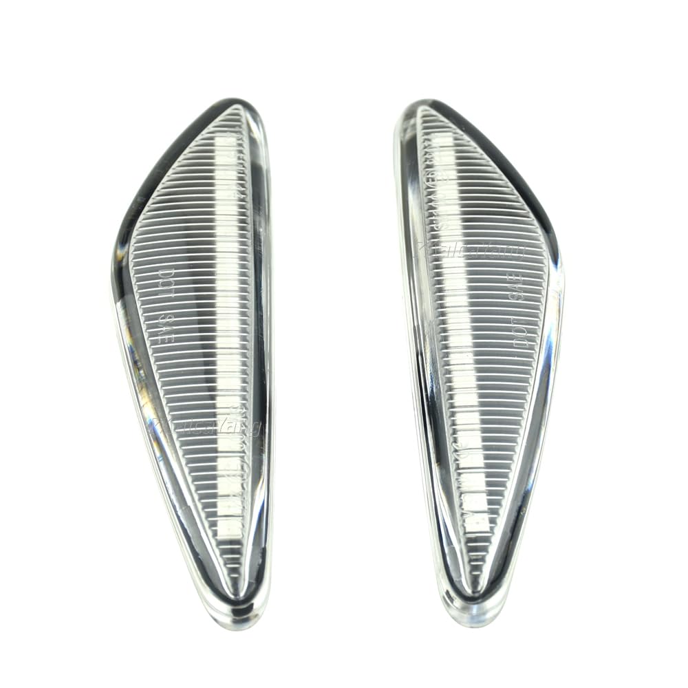 Side Fender Light Dynamic LED Side Marker Lamp Turn Signal Indicator Assembly Replacement for Mazda 6 Atenza GH 5 Premacy CW MX-5 RX-8,for Lafesta Highway Star,for Fiat 124 Spider 2008-2020 (Clear)