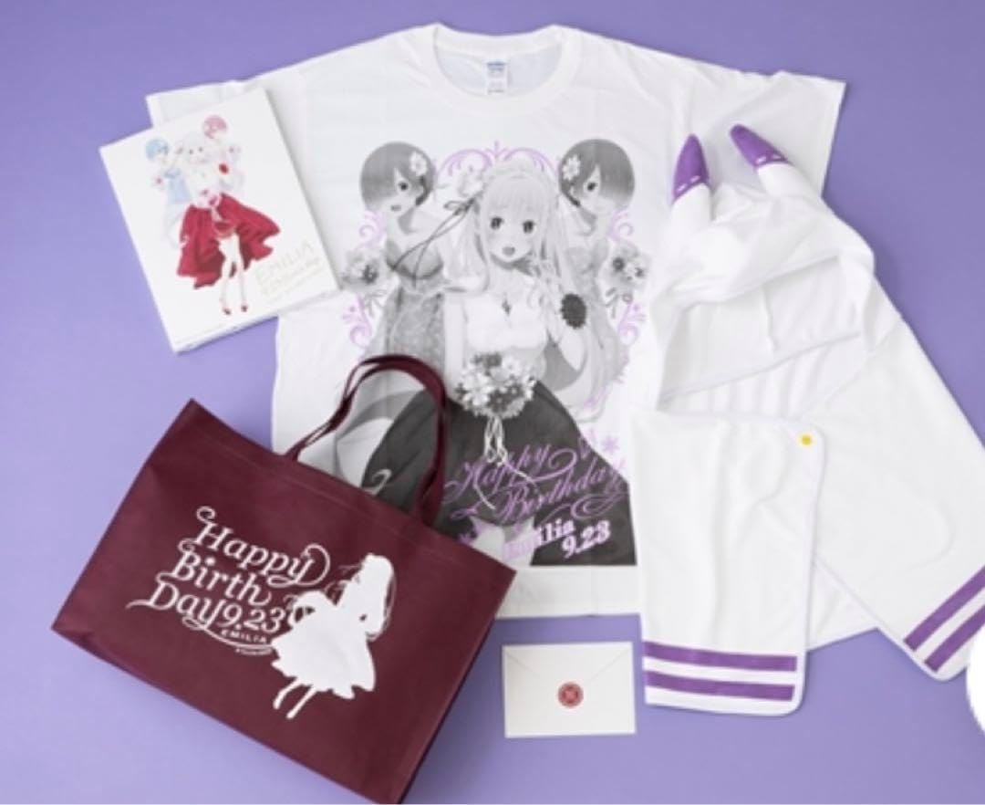 リゼロ 】エミリア 誕生日 2018 缶バッジセット 🎂エミリアHBD！🥂】9