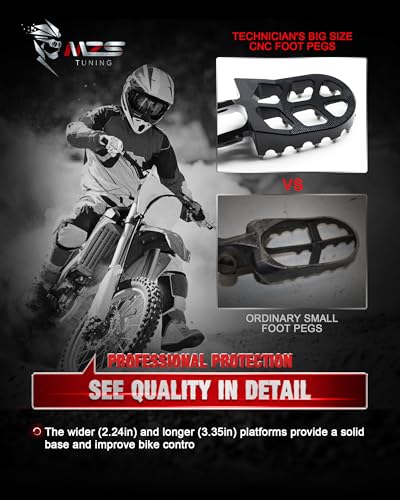 Image of MZS Dirt Bike Foot Pegs for TX FX TC TE EXC EXCF XC XCF SX SXF EX EXF 16-23