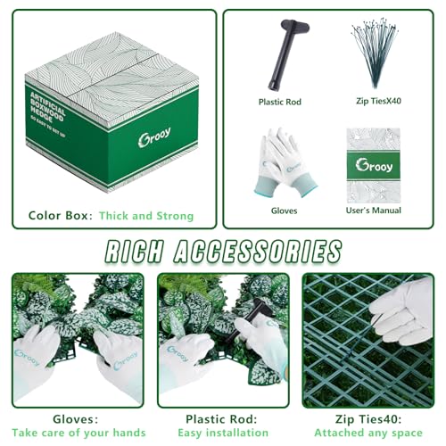 Artificial-Boxwood-Panels-Grass-Wall-Panels-12-Pack-20x20Privacy-Hedge-Fence-Screen-with-UV-ProtectionFake-Greenery-Backdrop-for-Indoor-Wedding-Decoration-and-Outdoor-Garden-Backyard Artificial Boxwood Panels Grass Wall Panels 12 Pack 20x20Privacy Hedge Fence Screen with UV ProtectionFake Greenery Backdrop for Indoor Wedding Decoration and Outdoor Garden Backyard