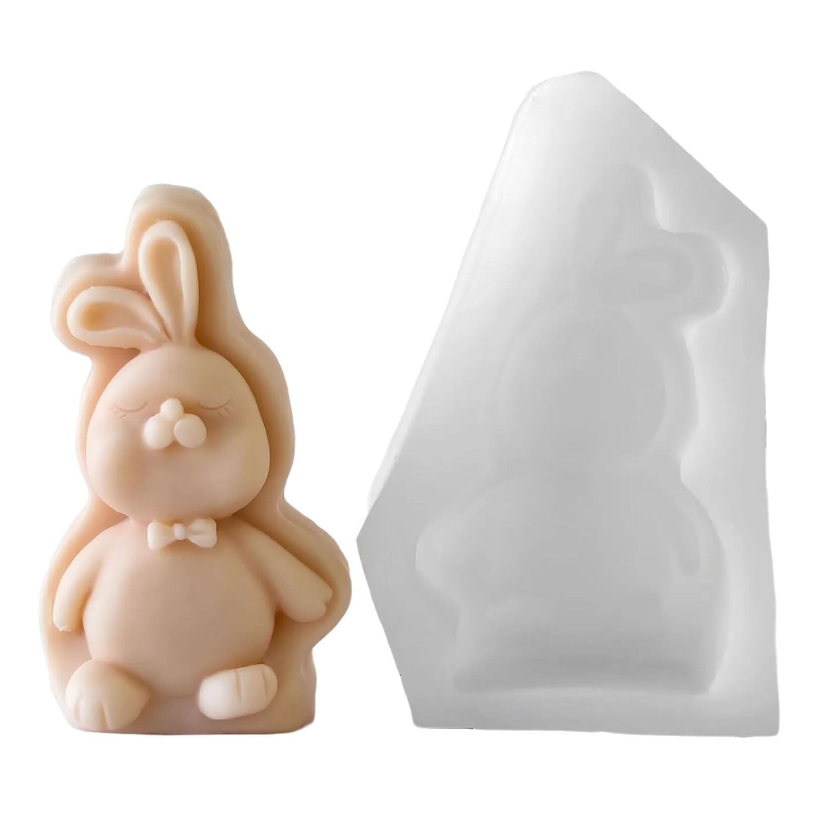 Alksubbm Decorating Castings Epoxy Ornament Making Baking Silicone Rabbits Embossed Handicrafts Silicone Decorating Molds