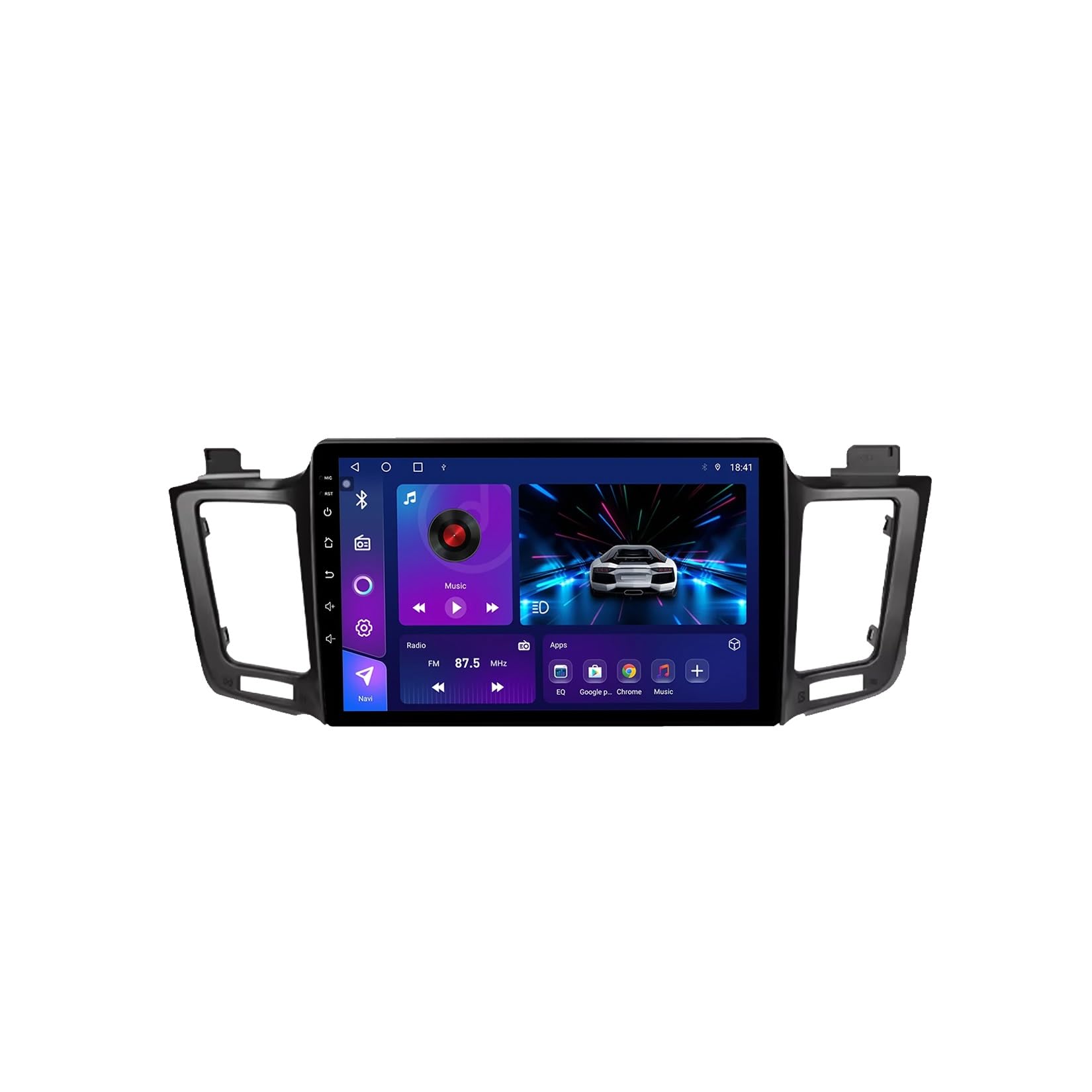 Radio samochodowe Android 15 2 DIN z 10-calowym ekranem dotykowym do Toyoty RAV4 RAV 4 2013-2017 z kamerą cofania/Carplay/BT/FM/GPS/USB/WIFI/sterowaniem z kierownicy/audio samochodowe (EP70