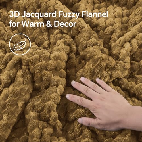 Image of BEDELITE Fluffy King Size Comforter Set - Brown Fleece Soft Comforter for King Size Bed, Luxury Warm Bedding Set for Winter, Fuzzy Bed Set 3 Pieces (1 Comforter, 2 Pillowcases)