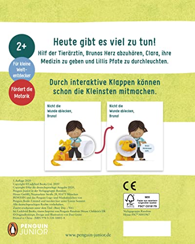 Sei dabei! - Bei der Tierärztin: Pappbilderbuch mit vielen Klappen zum Mitmachen ab 2 Jahren (Die Sei dabei!-Reihe, Band 2)