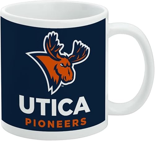 Vista 448 de Taza de cerámica con el logotipo principal de la Universidad de St. John, taza de regalo novedosa para café, té y bebidas calientes, 11oz, blanca