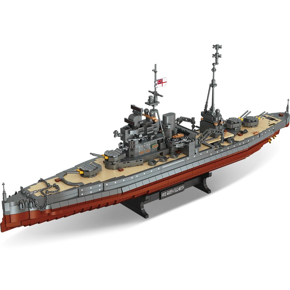 Amazon.com: DUANT Queen Elizabeth-Class Battleship Building Set