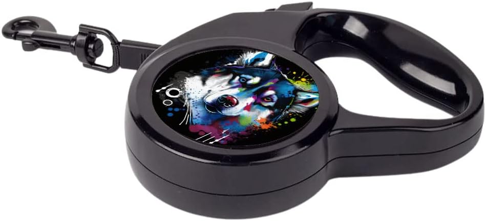 Funny Husky Retractable Pet Leash - Art Leash - Dog Dog Leash - 197 inches
