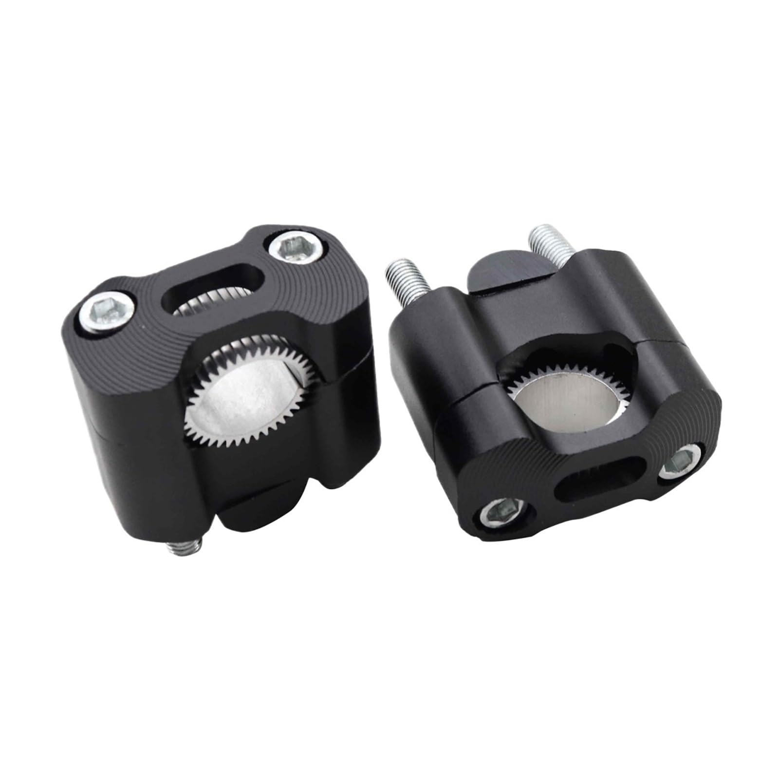 EHYSYN Motorcycle ATV 22mm 28mm Handlebar Clamp Handlebar Risers Adapter Bar Clamps Universal(Black)